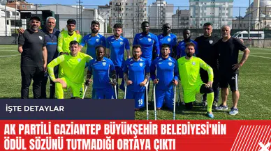 AK Partili Gaziantep Büyükşehir Belediyesi'nin ödül sözünü tutmadığı ortaya çıktı