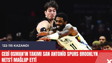 Cedi Osman'ın takımı San Antonio Spurs Brooklyn Nets'i mağlup etti