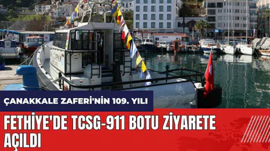 Fethiye'de TCSG-911 botu ziyarete açıldı