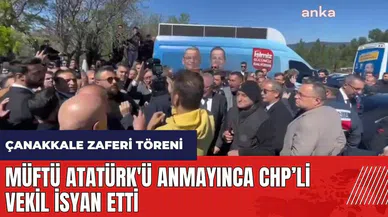 Müftü Atatürk'ü anmayınca Çanakkale Zaferi töreninde tartışma çıktı