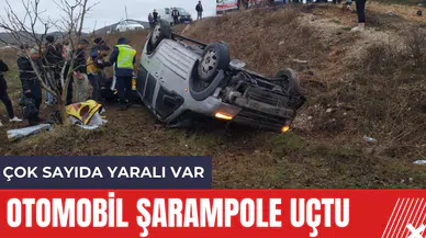 Otomobil Şarampole Uçtu! Çok Sayıda Yaralı Var