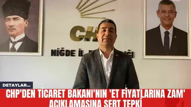 CHP'den Ticaret Bakanı'nın 'Et Fiyatlarına Zam' Açıklamasına Sert Tepki