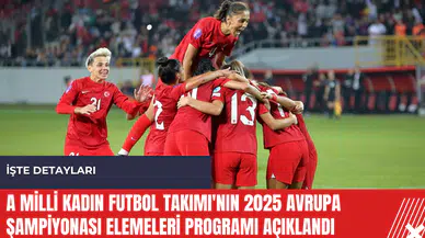 A Milli Kadın Futbol Takımı'nın 2025 Avrupa Şampiyonası Elemeleri programı açıklandı
