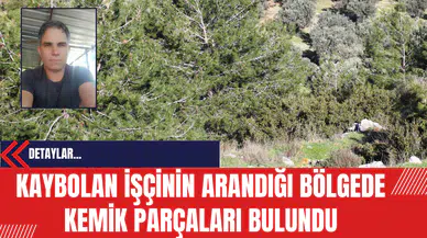 Kaybolan İşçinin Arandığı Bölgede Kemik Parçaları Bulundu