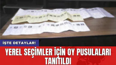 Yerel seçimler için oy pusulaları tanıtıldı