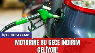 Motorine bu gece indirim geliyor!