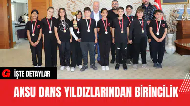 Aksu Dans Yıldızlarından Birincilik