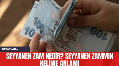 Seyyanen Zam Nedir? Seyyanen Zammın Kelime Anlamı