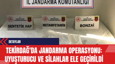 Tekirdağ'da Jandarma Operasyonu: Uyuşt*rucu ve Sil*hlar Ele Geçirildi