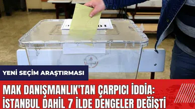 MAK Danışmanlık'tan çarpıcı seçim anketi iddiası: İstanbul dahil 7 ilde dengeler değişti