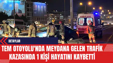 TEM Otoyolu'nda Meydana Gelen Trafik Kazasında 1 Kişi Hayatını Kaybetti
