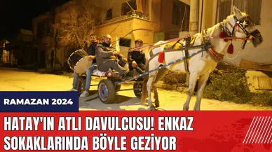 Hatay'ın atlı davulcusu! Enkaz sokaklarında böyle geziyor