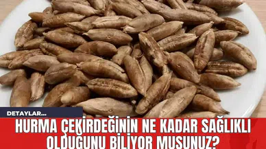 Hurma Çekirdeğinin Ne Kadar Sağlıklı Olduğunu Biliyor musunuz?