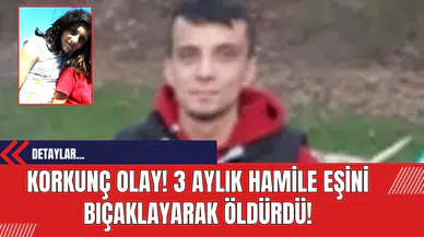 Korkunç Olay! 3 Aylık Hamile Eşini Bıçaklayarak Öldürdü!