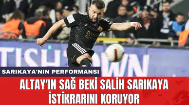 Altay'ın sağ beki Salih Sarıkaya istikrarını koruyor