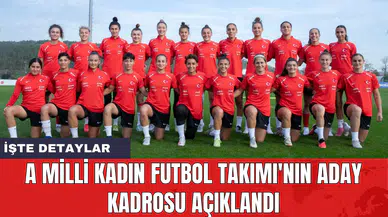 A Milli Kadın Futbol Takımı'nın aday kadrosu açıklandı
