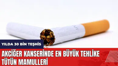 Akciğer kanserinde en büyük tehlike tütün mamulleri