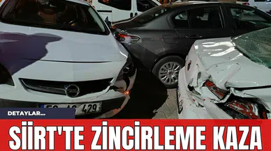 Siirt'te Zincirleme Kaza