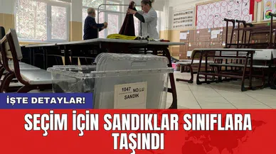 Seçim İçin Sandıklar Sınıflara Taşındı