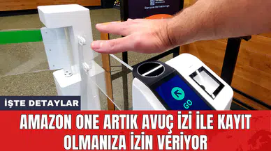 Amazon One artık avuç izi ile kayıt olmanıza izin veriyor