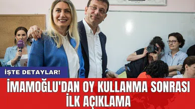 İmamoğlu'dan oy kullanma sonrası ilk açıklama