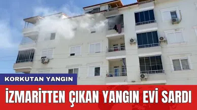 Korkutan yangın: İzmaritten çıkan yangın evi sardı