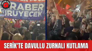 Serik'te Davullu Zurnalı Kutlama