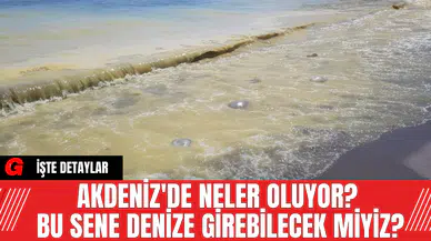 Akdeniz'de Neler Oluyor? Bu Sene Denize Girebilecek Miyiz?