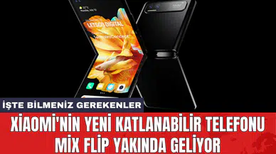 Xiaomi'nin yeni katlanabilir telefonu Mix Flip yakında geliyor
