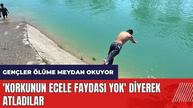 Adana'da 'Korkunun ecele faydası yok' diyerek sulama kanalına atladılar