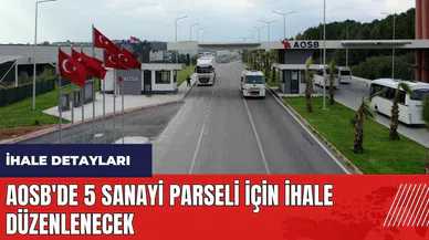 AOSB'de 5 sanayi parseli için ihale düzenlenecek