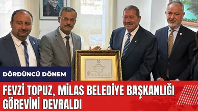 Fevzi Topuz, Milas Belediye Başkanlığı görevini devraldı