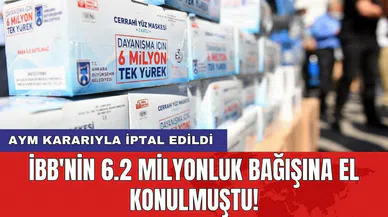 İBB'nin 6.2 milyonluk bağışına el konulmuştu! AYM kararıyla iptal edildi
