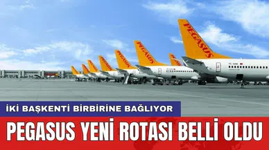 Pegasus yeni rotası belli oldu: İki başkenti birbirine bağlıyor