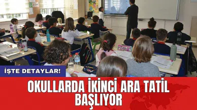 Okullarda ikinci ara tatil başlıyor