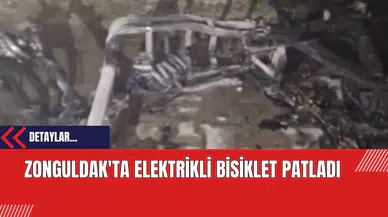 Zonguldak'ta Elektrikli Bisiklet Patladı