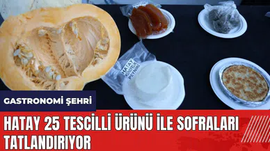 Gastronomi şehri Hatay 25 tescilli ürünü ile sofraları tatlandırıyor