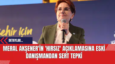Meral Akşener'in 'Hırsız' Açıklamasına Eski Danışmandan Sert Tepki