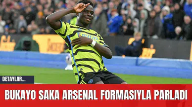 Bukayo Saka Arsenal Formasıyla Parlıyor