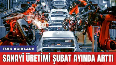 TÜİK açıkladı: Sanayi üretimi şubat ayında arttı