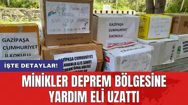 Minikler deprem bölgesine yardım eli uzattı