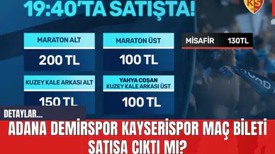Adana Demirspor Kayserispor Maç Bileti Satışa Çıktı mı?