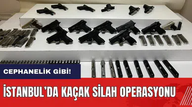 İstanbul’da kaçak silah operasyonu! 10 silah ele geçirildi