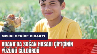 Adana'da soğan hasadı çiftçinin yüzünü güldürdü