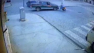 Motosiklet sürücüsü ölümden döndü  