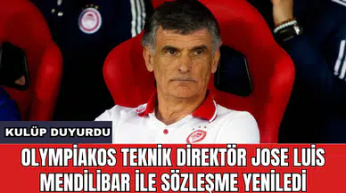 Olympiakos Teknik Direktör Jose Luis Mendilibar ile sözleşme yeniledi