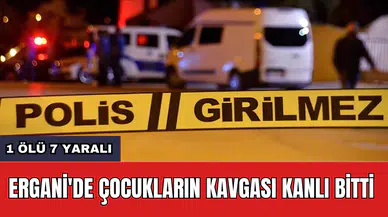 Ergani'de çocukların kavgası kanlı bitti: 1 *lü 7 yaralı