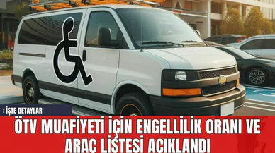 ÖTV Muafiyeti İçin Engellilik Oranı ve Araç Listesi Açıklandı: İşte Detaylar