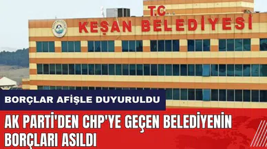 AK Parti'den CHP'ye geçen belediyenin borçları asıldı