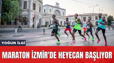 Maraton İzmir'de heyecan başlıyor